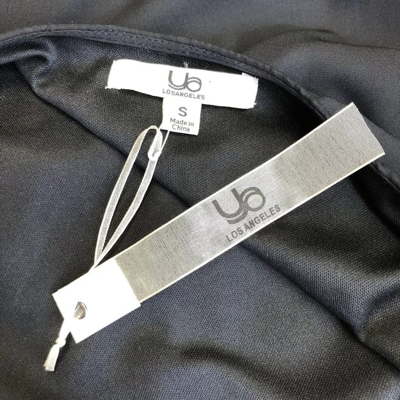 YA LA Sz S Black Dress 3/4 Sleeve Ivory Pattern Pullover Classic NEW NWT - Picture 6 of 6